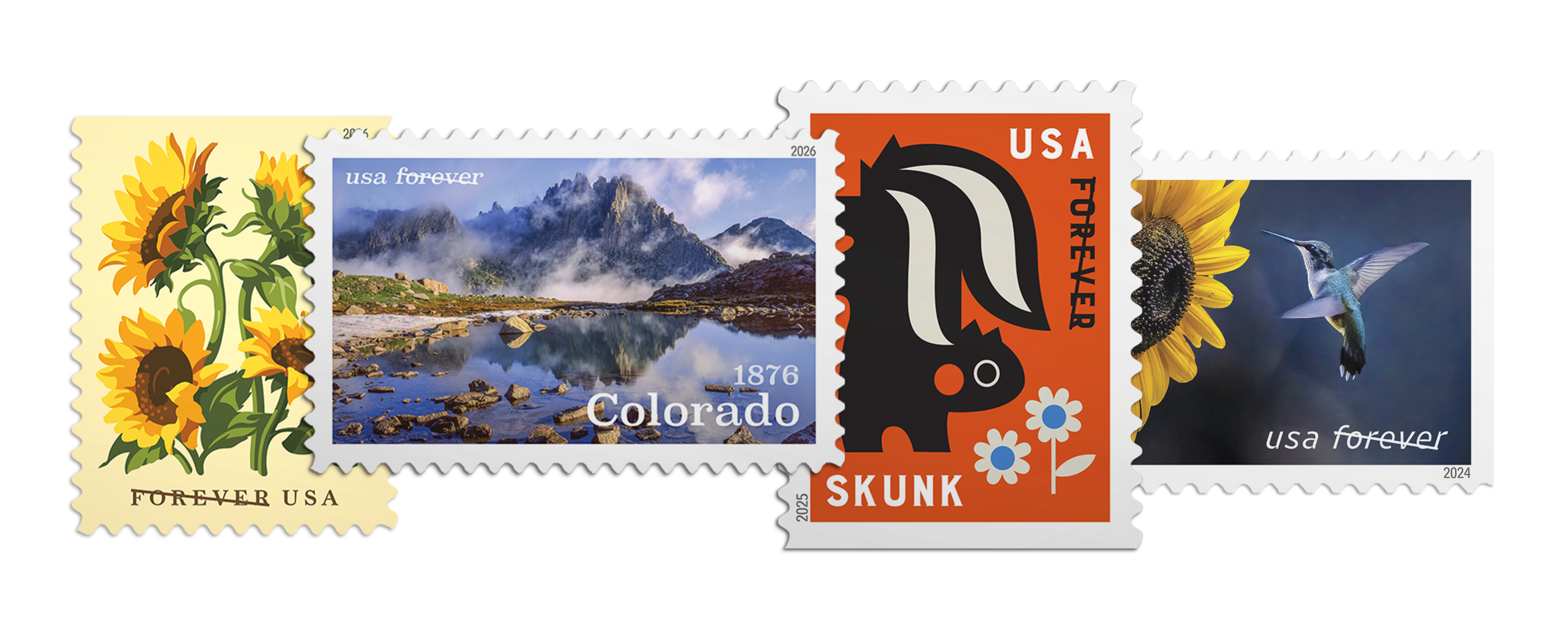 Forever Stamps available from The Postal Store.