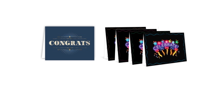 Celebratory cards available in The Postal Store.