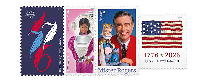 Forever Stamps available from The Postal Store.