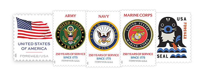 Forever Stamps available from The Postal Store.