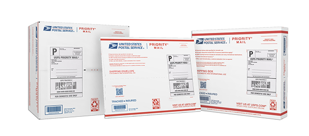 Prepaid Supplies available in The Postal Store.