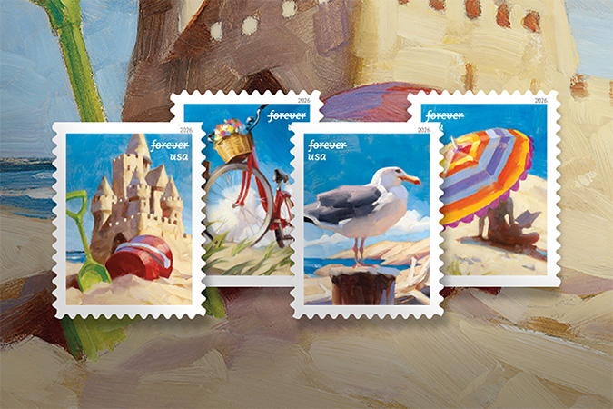 A Day at the Beach Forever Stamp.